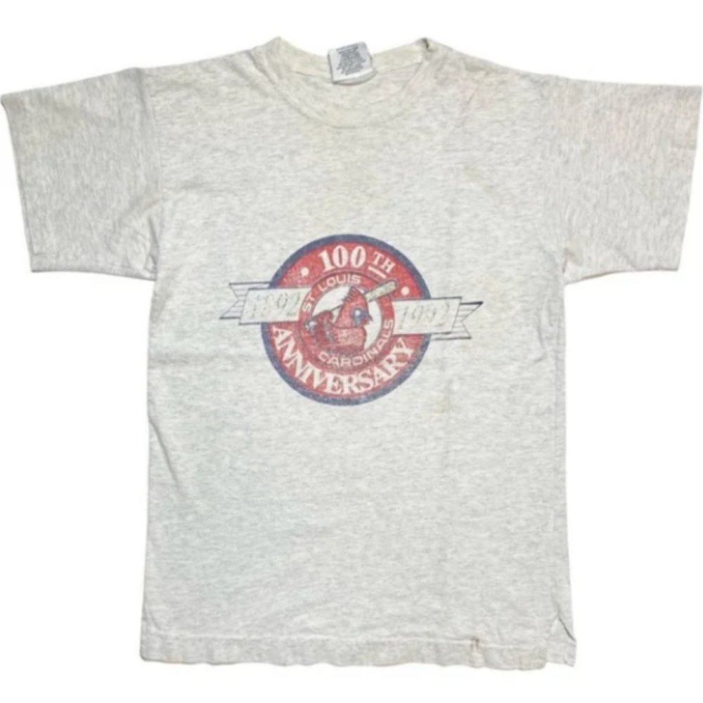 Vintage 1992 St. Louis Cardinals Graphic Tee 100th Anniversary